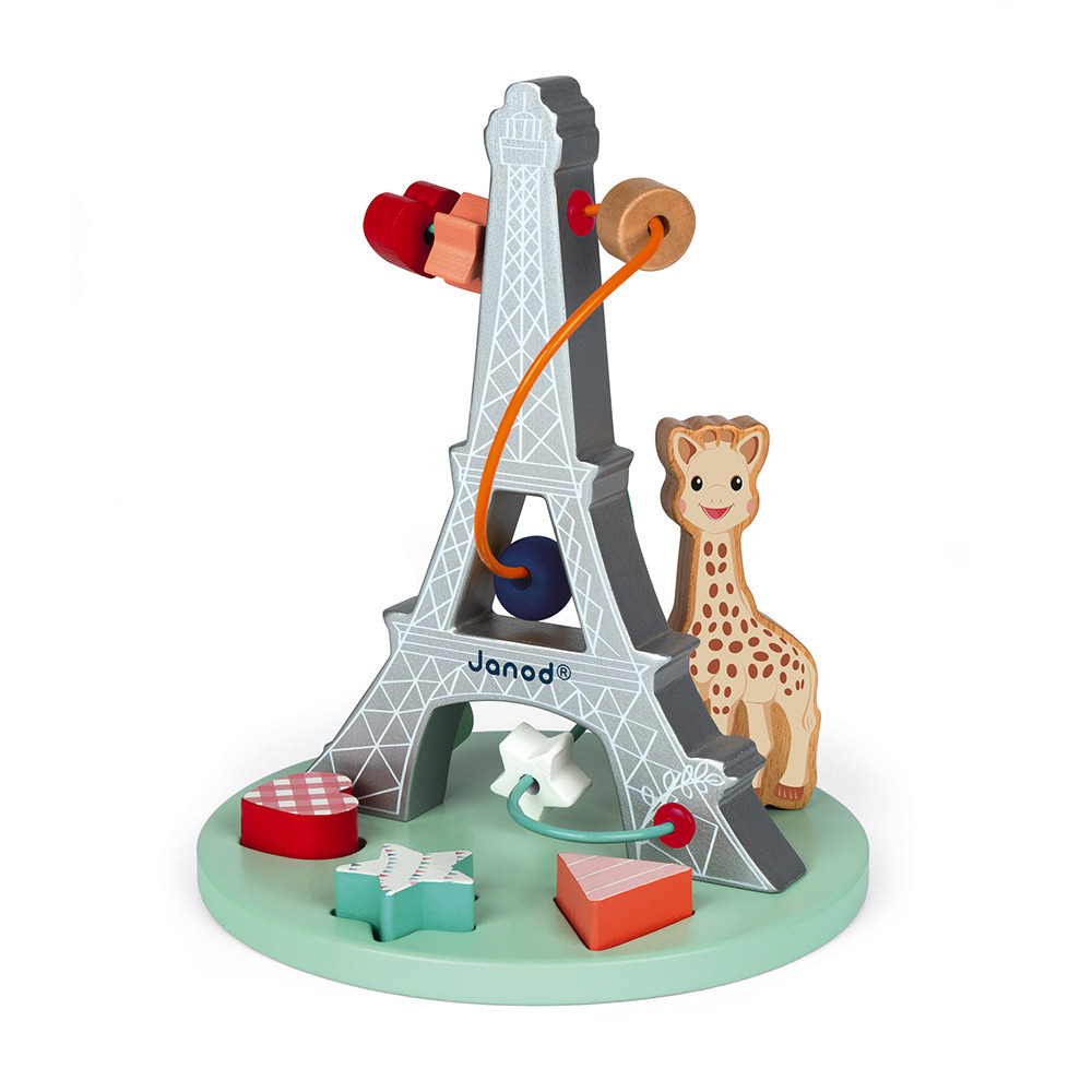 Janod Ügyességi játék Eiffel-torony Sophie a zsiráf