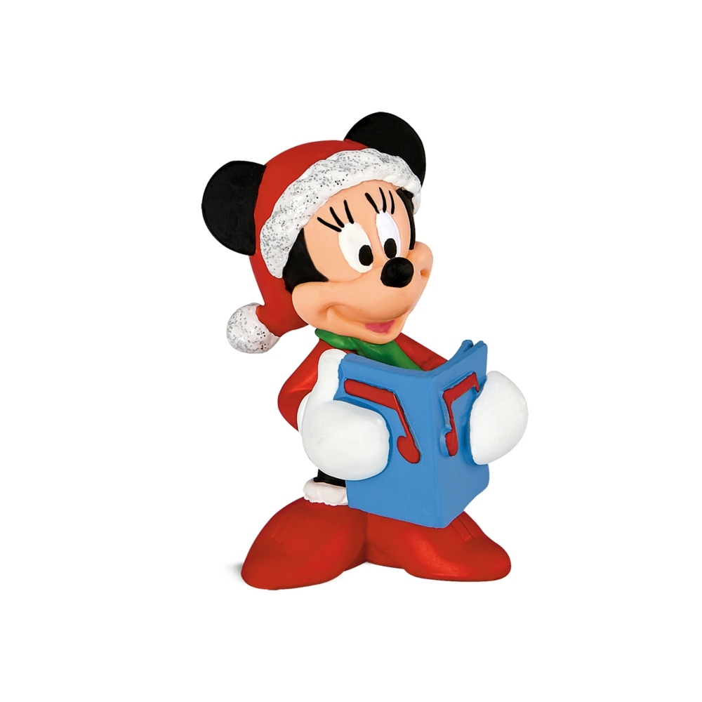 Bullyland Disney – Mickey egér játszótere: Minnie egér Karácsonyi öltözetben