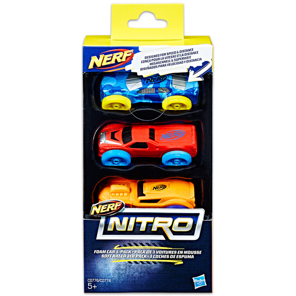 Nerf NITRO kisautó utántöltő 3 darabos – Kék terep színű