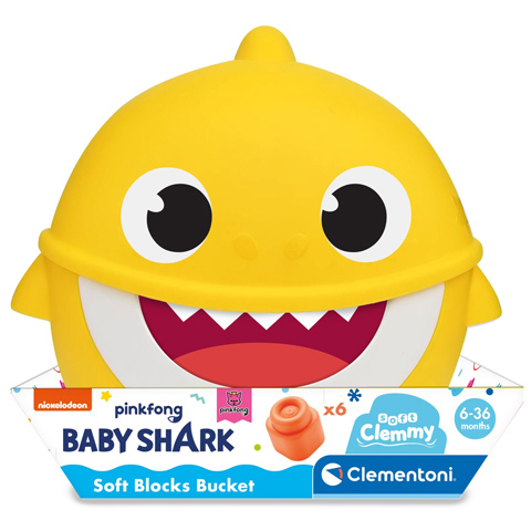 Clemmy Baby Shark/Polip – kis tároló és építőkocka