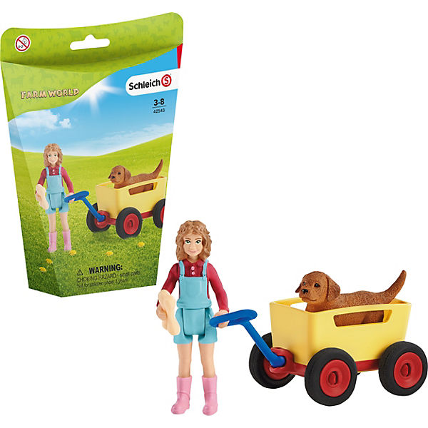 Schleich Kirándulás kézikocsival
