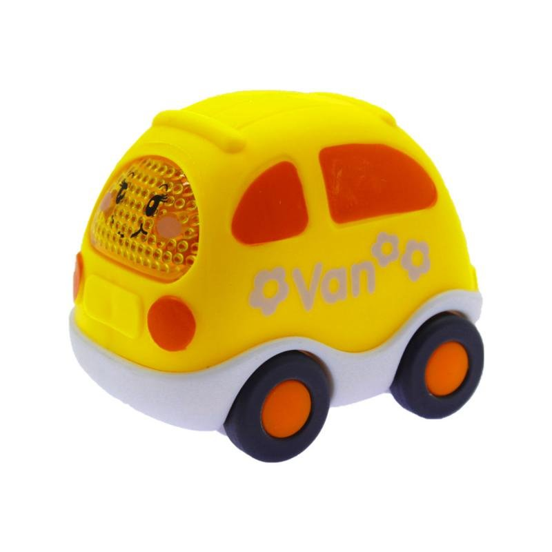 Autó, bébiautó, lendkerekes, 2 színben, 15×13 cm