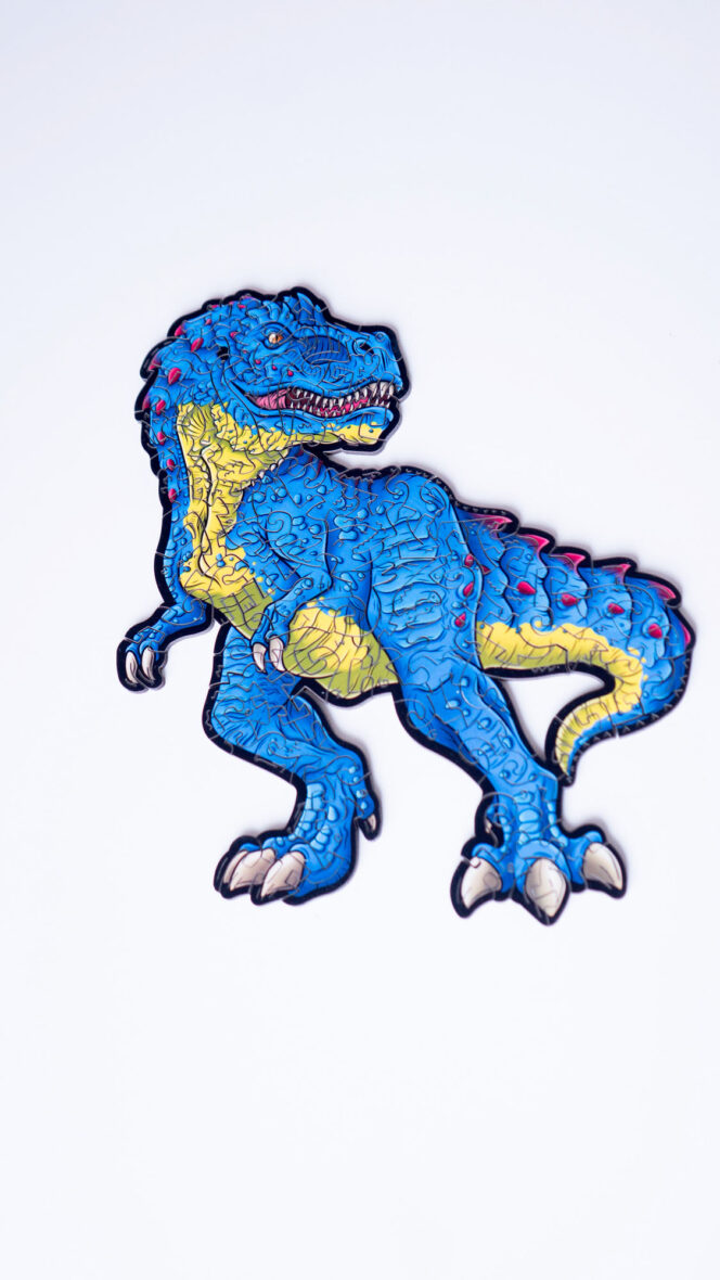 Rémisztő T-Rex fa puzzle, 130 darabos