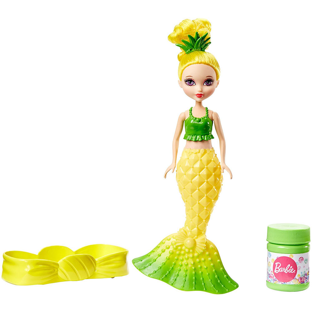 Barbie: Álomvilág kollekció – mini sellők buborékfújó (sárga)