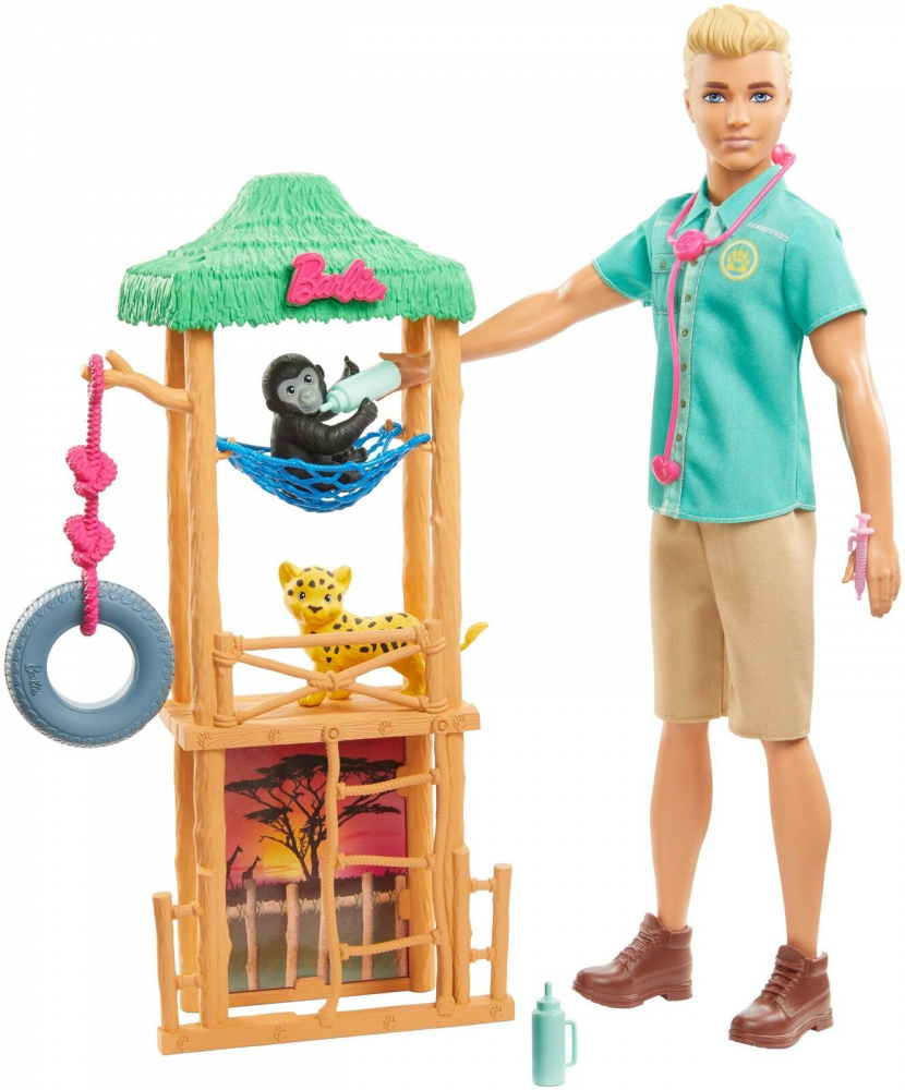 Barbie: Karrier babák kollekció – Ken a vadállatok orvosa