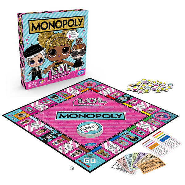 Monopoly L.O.L. Surprise! társasjáték (angol nyelvű)