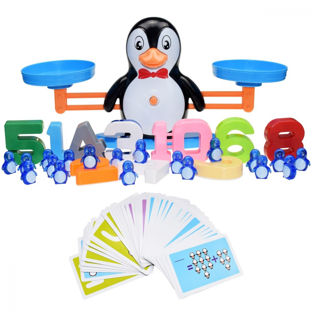 Pingvines mérleg, matematikai oktató játék