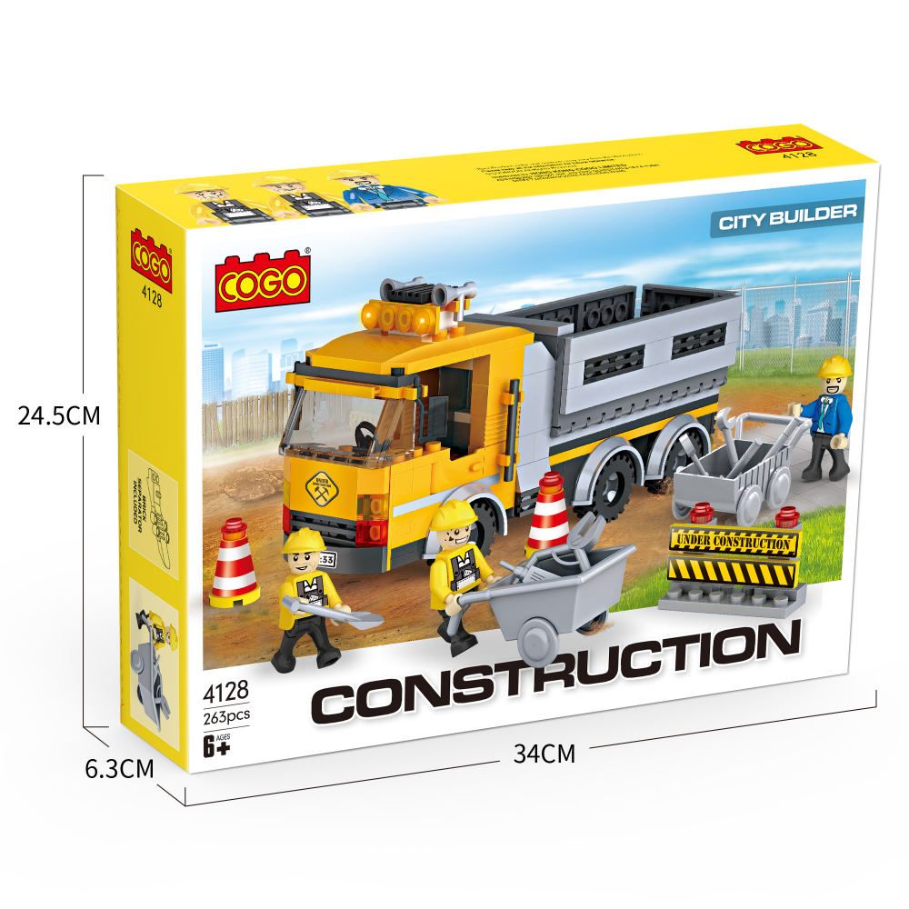 COGO – Útkarbantartó autó minifigurákkal építőjáték (263 darab)