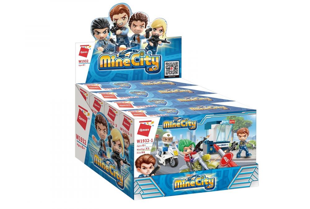 QMAN MineCity – Rendőrségi bevetés építőjáték 4-es szett (432 darab)