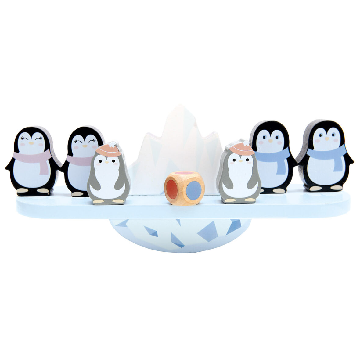 Bino – Fa egyensúlyozó játék pingvinekkel