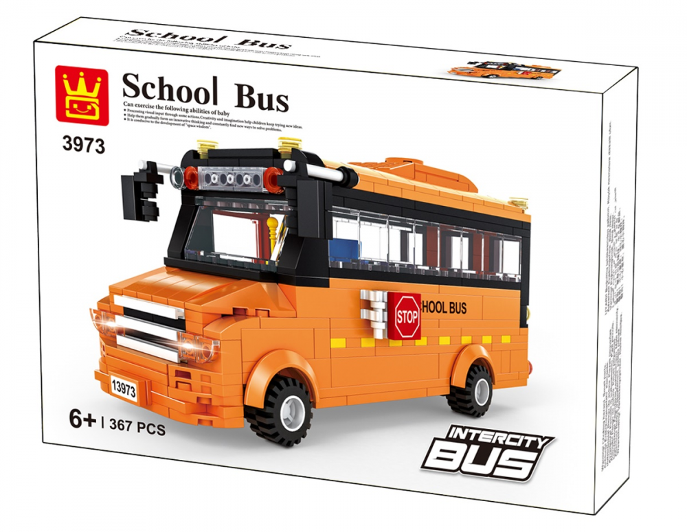 WANGE – Iskolabusz építőjáték (367 darab)