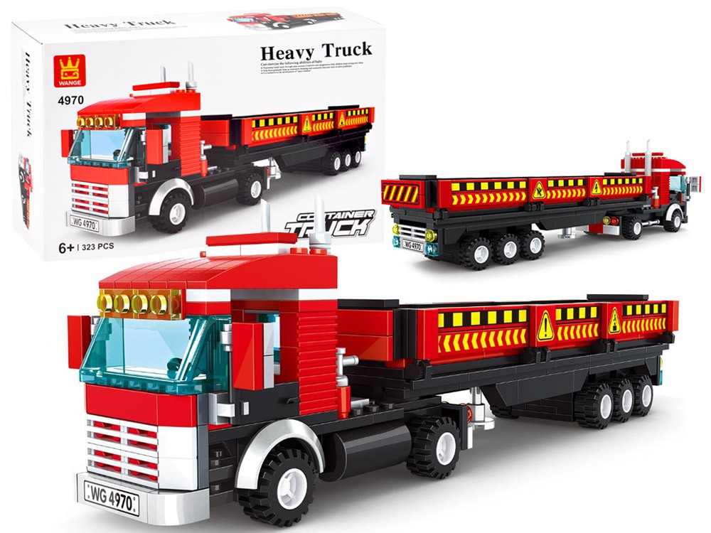 WANGE – Nyergesvontató kamion építőjáték (323 darab)
