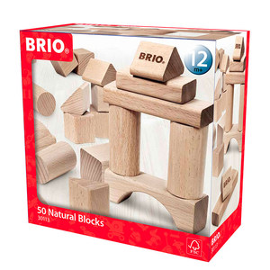 Brio – 50 darabos natúr építőkészlet