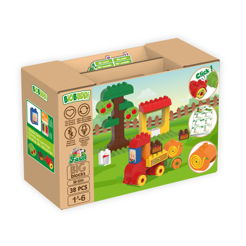 BiOBUDDi – bio építőjáték Almafarm (38 darab)