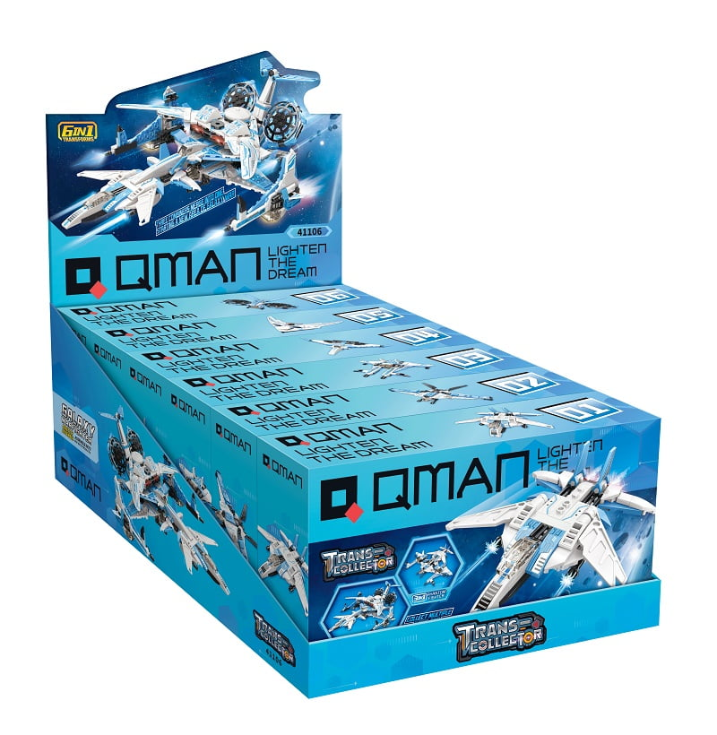 QMAN – A galaxis harcosa 6 az 1-ben építőjáték (564 darab építőkocka)