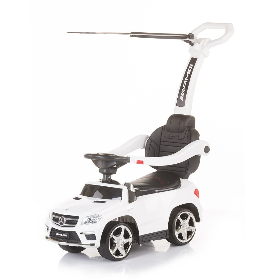 Chipolino – Mercedes Benz GL63 AMG bébitaxi tolókarral és kupolával (fehér)