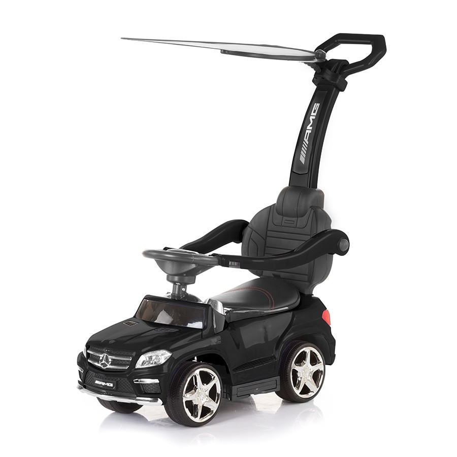 Chipolino – Mercedes Benz GL63 AMG bébitaxi tolókarral és kupolával (fekete)